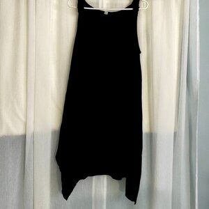 Black Womens Sleeveless Rayon Tunic Dress one size fits all